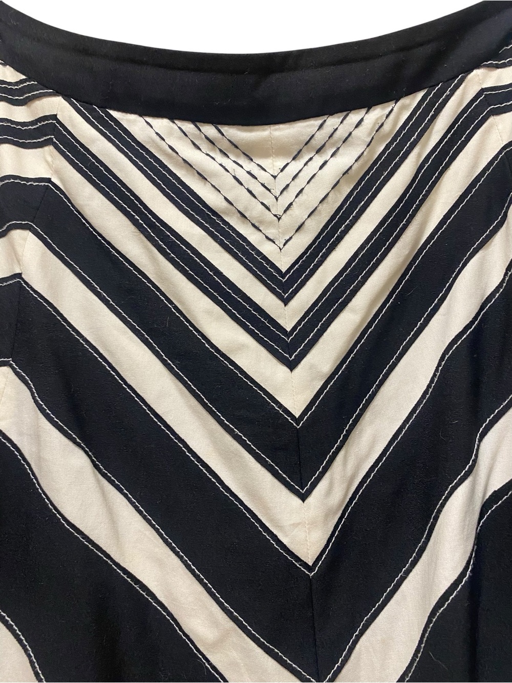 Anthropologie meadow rue Chevron A-Line Midi tulle Skirt 6 - Picture 5 of 7